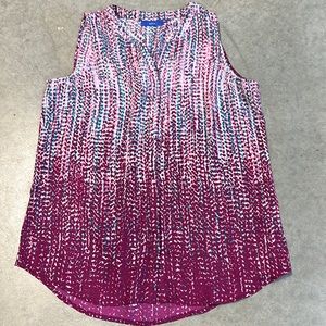 LN women’s Apt. 9 sleeveless hidden button top size small